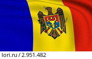 Флаг Молдовы. Стоковая анимация, аниматор Станислав Парамонов / Фотобанк Лори