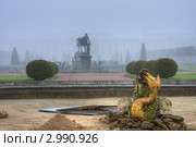 Петергоф. Верхний сад. Фонтан "Межеумный" (2011 год). Редакционное фото, фотограф Литвяк Игорь / Фотобанк Лори