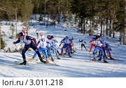 Чемпионат России по лыжным гонкам среди мужчин (2009 год). Редакционное фото, фотограф Кузнецов Дмитрий / Фотобанк Лори