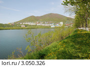 Камчатка. Петропавловск-Камчатский. Култучное озеро у Мишенной сопки. (2011 год). Стоковое фото, фотограф Петроченко Мария Петровна / Фотобанк Лори