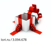 Открытая подарочная коробка. Стоковая иллюстрация, иллюстратор Виталий / Фотобанк Лори
