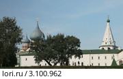 Суздальский кремль в летний день, белокаменная стена (2011 год). Стоковое видео, видеограф Кирилл Трифонов / Фотобанк Лори