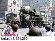 Парад Победы 9 мая в Москве. Новый Арбат. Тактические ракеты (2010 год). Редакционное фото, фотограф Ярослав Каминский / Фотобанк Лори