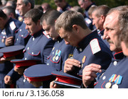 Торжественный молебен Донских казаков в день Покрова Пресвятой Богородицы. Ростовская область. (2011 год). Редакционное фото, фотограф Виктор Филиппович Погонцев / Фотобанк Лори