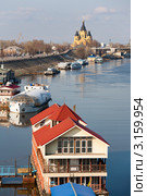 Нижний Новгород,  река Ока и Невский собор (2011 год). Редакционное фото, фотограф Igor Lijashkov / Фотобанк Лори