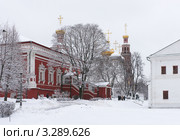 Снежной зимой в Новодевичьем монастыре (2012 год). Стоковое фото, фотограф Павел Широков / Фотобанк Лори