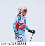 Выступление Линн Смит на горнолыжном кубке мира 2011/2012 года. Сочи, Роза Хутор. Редакционное фото, фотограф Анна Мартынова / Фотобанк Лори