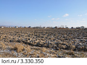 Перепаханное поле. Частный сектор. Стоковое фото, фотограф Александр Романов / Фотобанк Лори