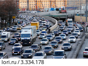 Вечерняя пробка на Ленинградском шоссе (2011 год). Редакционное фото, фотограф Андрей Ерофеев / Фотобанк Лори