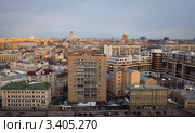 Москва на закате (2012 год). Редакционное фото, фотограф Наталья Чуб / Фотобанк Лори