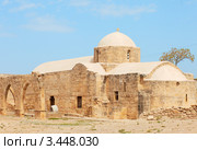 Церковь 12-ого столетия Panagia Chrysopolitissa в Куклии близ храма Афродиты, Кипр (2012 год). Стоковое фото, фотограф Миронова Евгения / Фотобанк Лори