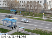 Заводоуковск. Автобусная остановка. Вид сверху (2011 год). Редакционное фото, фотограф Александр Тараканов / Фотобанк Лори