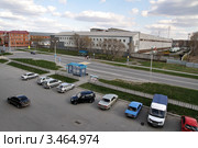 Заводоуковск. Автобусная остановка. Вид сверху (2011 год). Редакционное фото, фотограф Александр Тараканов / Фотобанк Лори