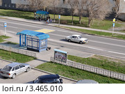 Заводоуковск. Автобусная остановка. Вид сверху (2011 год). Редакционное фото, фотограф Александр Тараканов / Фотобанк Лори