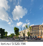 Вид с площади Адама Мицкевича. Львов, Украина (2012 год). Редакционное фото, фотограф Юрий Брыкайло / Фотобанк Лори