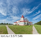 Агрогородок Городец. Дом культуры. Шкловский район, Могилевской области, Белоруссия (2012 год). Стоковое фото, фотограф Виктор Пелих / Фотобанк Лори