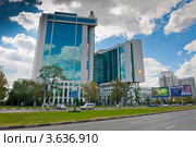 Здание центрального офиса Сбербанка России. Москва (2012 год). Редакционное фото, фотограф E. O. / Фотобанк Лори