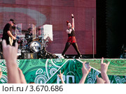 Группа Garbage на фестивале "Рок над Волгой" (2012 год). Редакционное фото, фотограф Вадим Орлов / Фотобанк Лори