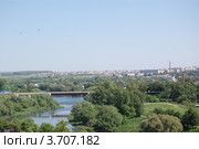 Мост через реку Зуша. Город Мценск (2012 год). Стоковое фото, фотограф Алексей Пугачев / Фотобанк Лори