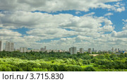 Окраина Москвы. Район Тушино. Таймлапс. (2012 год). Стоковое видео, видеограф Андрей Армягов / Фотобанк Лори