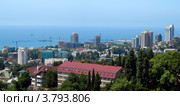 Панорама города Сочи с видом на море (2012 год). Редакционное фото, фотограф Самойлова Екатерина / Фотобанк Лори