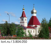 Церковь Рождества Иоанна Предтечи в Кандалакше (2012 год). Стоковое фото, фотограф Александр Романов / Фотобанк Лори