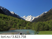 Горный пейзаж. Махарское ущелье. КЧР. Стоковое фото, фотограф Rekacy / Фотобанк Лори