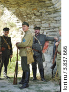 Солдаты УПА. Реконструкция событий 1919 года в г. Каменце-Подольском (2012 год). Редакционное фото, фотограф Красилов Игорь / Фотобанк Лори