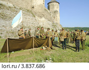 Солдаты УПА. Реконструкция событий 1919 года в г. Каменце-Подольском (2012 год). Редакционное фото, фотограф Красилов Игорь / Фотобанк Лори