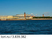Санкт-Петербург, Васильевский остров, здание Биржи и Ростральные колонны (2012 год). Редакционное фото, фотограф ИВА Афонская / Фотобанк Лори