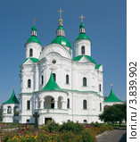 Собор Рождества Богородицы в Козельце (Черниговская обл, Украина), 1752-1763 (2012 год). Стоковое фото, фотограф Онищенко Виктор / Фотобанк Лори
