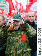 Эдуард Лимонов участвует в марше "Антикапитализм-2012", Москва,Россия. Редакционное фото, фотограф Николай Винокуров / Фотобанк Лори