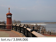 Набережная вдоль реки Амур. Город Хабаровск (2012 год). Стоковое фото, фотограф Кривошеева Светлана / Фотобанк Лори