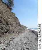 Обрыв на берегу Черного моря около поселка Канака (2012 год). Стоковое фото, фотограф Игорь Кутателадзе / Фотобанк Лори