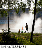 Город Зеленодольск, Республика Татарстан, городское озеро (2012 год). Стоковое фото, фотограф Александр Журавлев / Фотобанк Лори