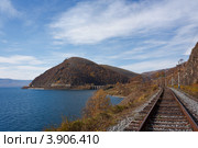 Байкал.Осень на КБЖД (2012 год). Редакционное фото, фотограф Ольга Литвинцева / Фотобанк Лори