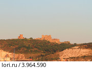 Древняя крепость ранним утром. Дувр (Dover), Англия (2012 год). Стоковое фото, фотограф Вадим Хомяков / Фотобанк Лори