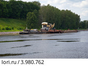 Водолазный несамоходный бот "ВНБ-401" (2012 год). Редакционное фото, фотограф Елена Коромыслова / Фотобанк Лори