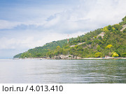 Морской пейзаж с островом Себу (2012 год). Стоковое фото, фотограф Сергей Дубров / Фотобанк Лори