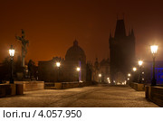 Прогулки по ночной зимней Праге (2011 год). Стоковое фото, фотограф Виктория Катьянова / Фотобанк Лори