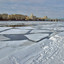 Ледоход на Москве реке. Фрунзенская набережная. Москва (2011 год). Редакционное фото, фотограф Самойлова Екатерина / Фотобанк Лори