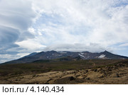 Линзовидные облака над Камчатскими горами. Стоковое фото, фотограф Борис Иванов / Фотобанк Лори