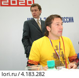 Предприниматель Евгений Чичваркин и бизнесмен Александр Мамут (2008 год). Редакционное фото, фотограф Александр С. Курбатов / Фотобанк Лори