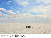 Очки на поверхности соляного озера (2011 год). Редакционное фото, фотограф Курганов Александр / Фотобанк Лори