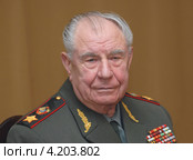 Маршал Советского Союза,министр обороны СССР Дмитрий Язов (2006 год). Редакционное фото, фотограф Александр С. Курбатов / Фотобанк Лори
