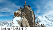 Верхняя станция подъемника на гору Aiguille du Midi, Франция. Стоковое фото, фотограф Юрий Брыкайло / Фотобанк Лори