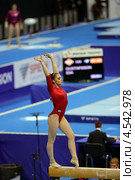 Алия Мустафина на чемпионате Европы по спортивной гимнастике 2013 года. Москва, СК "Олимпийский" Редакционное фото, фотограф Игорь Долгов / Фотобанк Лори