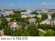 Россия, Иваново, вид на город и новую строящуюся церковь на площади Революции с высоты птичьего полета (2013 год). Редакционное фото, фотограф Дарья Родоманова (Проскурина) / Фотобанк Лори
