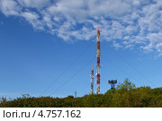 Вышки с антеннами связи. Стоковое фото, фотограф А. А. Пирагис / Фотобанк Лори