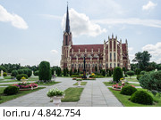 Костёл Пресвятой Троицы , Гервяты, Беларусь (2013 год). Стоковое фото, фотограф Михаил Широков / Фотобанк Лори